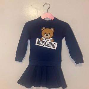 Moschino Baby Teddy Bear Sweater Dress